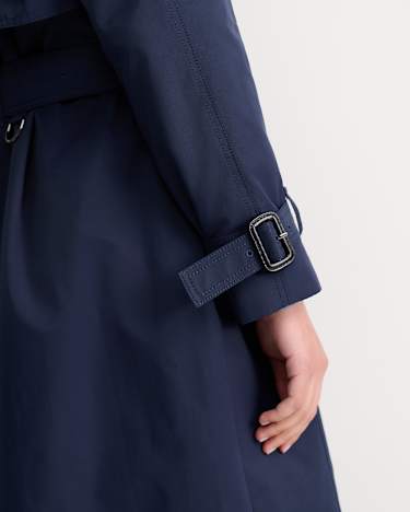 Audrey Short Trench in NAVY
