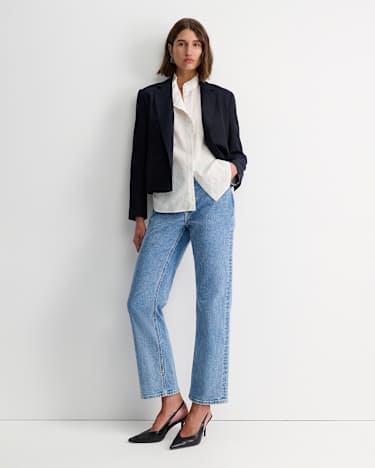 Emma Embroidery Blouse in WHITE