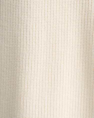 Wool Cotton Open Vest in WINTER WHITE