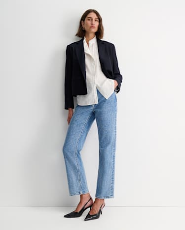 Wren Double Breasted Blazer in NAVY