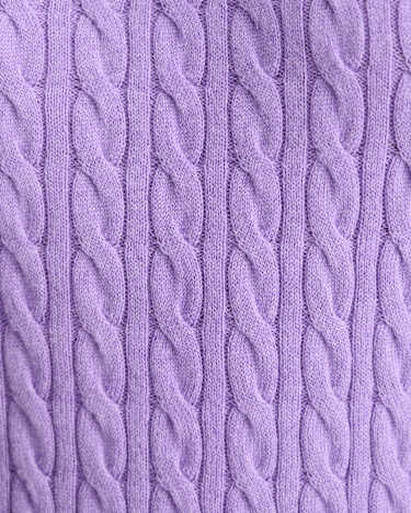 Cable Merino Cotton Tank in VIOLA