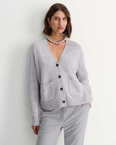 Sunshine Oversized Cardigan in GREY MELANGE
