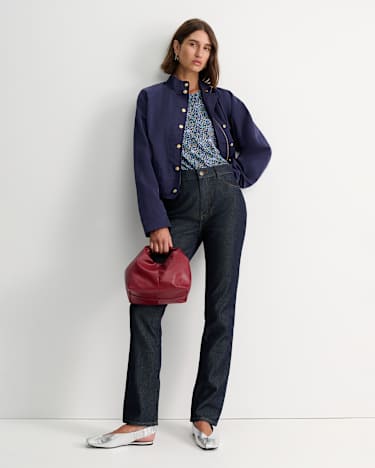 Zara Liberty Long Sleeve Magic Tee in NAVY MULTI