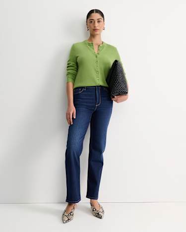 Sunshine Wool Cardigan in AVOCADO