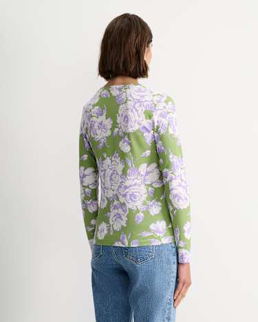 Bloom Liberty Long Sleeve Magic Tee in GREEN