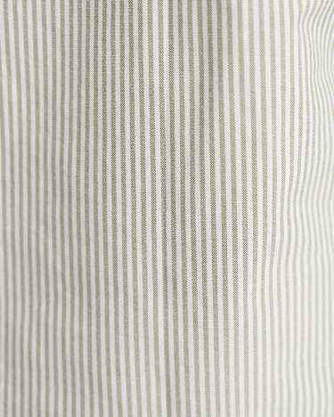 Oxford Stripe Long Sleeve Shirt in KHAKI