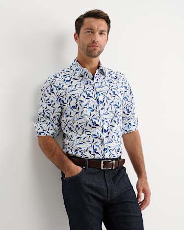 Wyella Long Sleeve Print Shirt in WHITE/MULTI