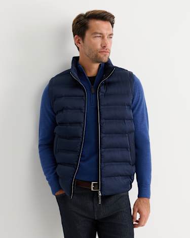 Curtis Puffer Vest in NAVY