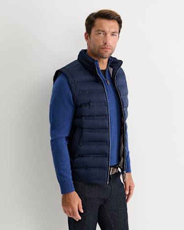 Curtis Puffer Vest in NAVY