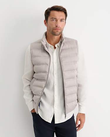 Curtis Puffer Vest in SILVER