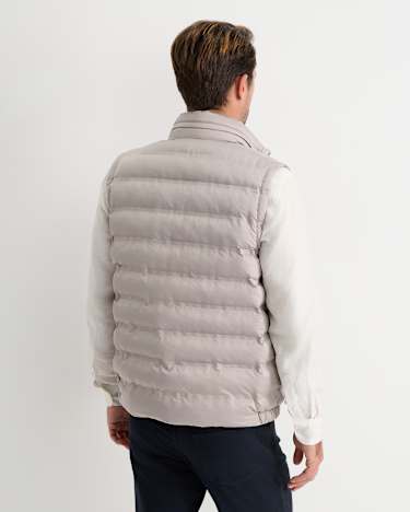 Curtis Puffer Vest in SILVER