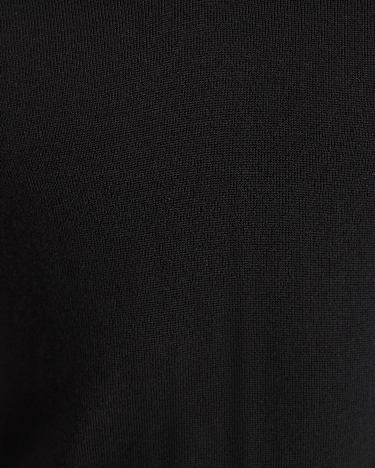Merino V-Neck Knit in BLACK