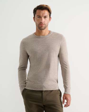 Merino Crew Neck Knit in BIRCH
