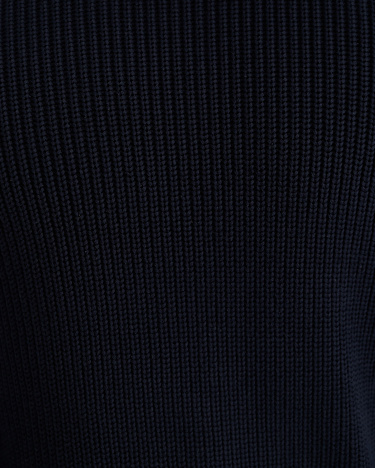 Finn Rib Crew Neck Knit in NAVY