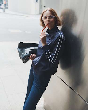 Lina Track Jacket in NAVY MULTI