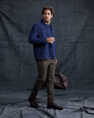 Tapered Bedford Jean in KHAKI