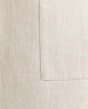Lena Linen Safari Vest in STRING