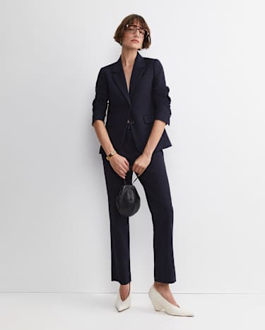 Yvette Straight Pant in NAVY