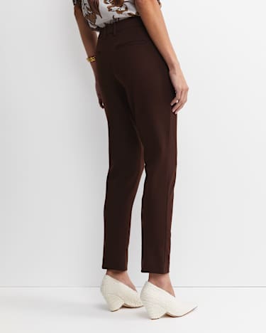Evie Ponte Pant in CHOCOLATE