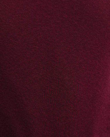 Shanni Cotton Cashmere Tee in WINE