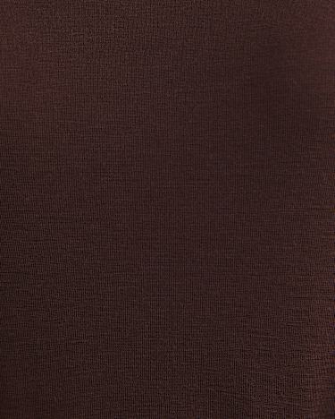 Gigi Babywool Mock Neck Top in CHOCOLATE