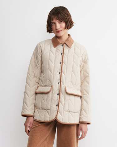Gillian Lightweight Quilted Jacket in CANVAS