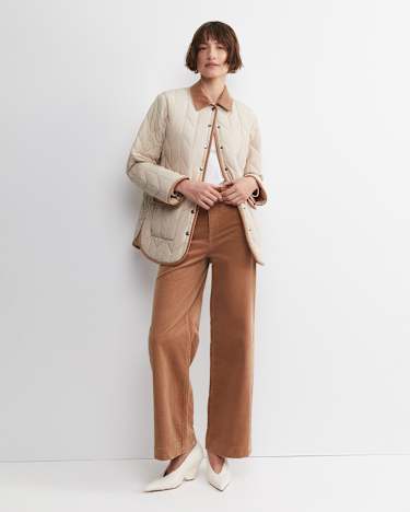 Gillian Lightweight Quilted Jacket in CANVAS