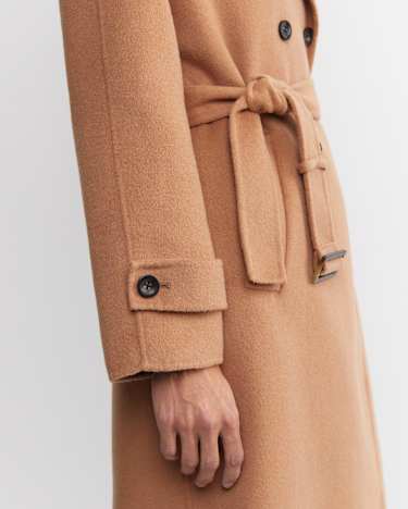 Martha Double Breasted Trench Coat in CAMEL