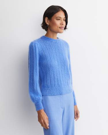 Tatiana Mohair Sweater in BELLE BLUE