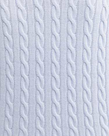 Baby Cable V-Neck Sweater in ICE BLUE