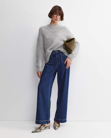 Sarish Chunky Sweater in GREY MARLE
