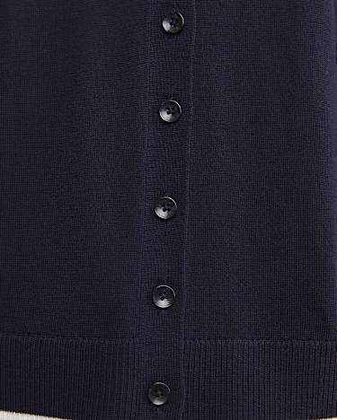 Francis Merino Cardigan in NAVY