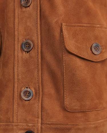 Myra Suede Jacket in TAN