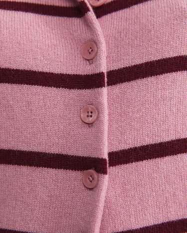 Sunshine Wool Cardigan in PINK MULTI