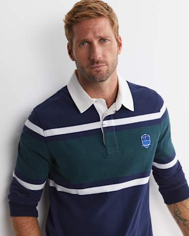 Brady Long Sleeve Rugby in FOREST