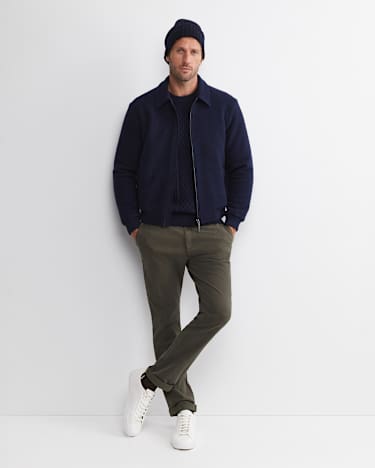 Stephen Bomber Jacket in NAVY
