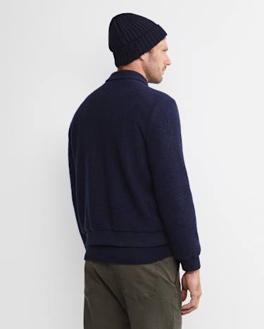 Stephen Bomber Jacket in NAVY