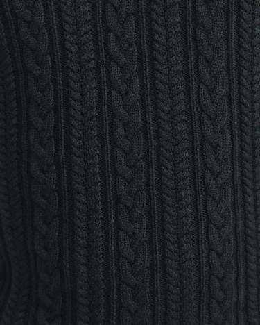 Joshua Cable Quarter Zip Knit in FOREST