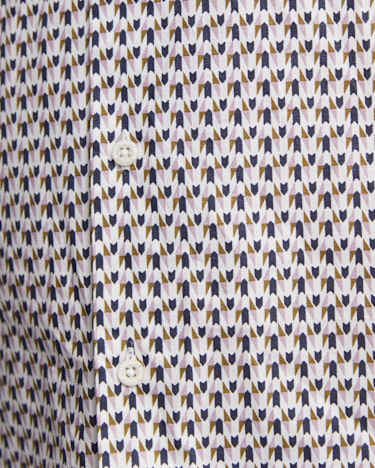 Leo Liberty Long Sleeve Shirt in WHITE/MULTI