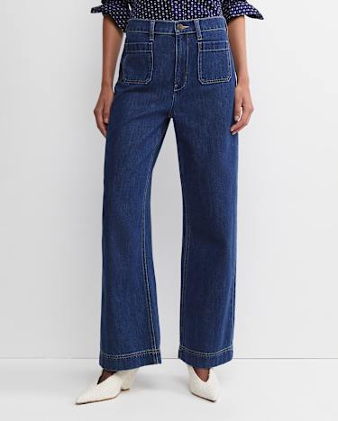 Nili Wide Leg jean in BLUE WASH