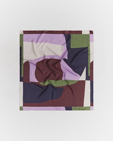 Nicole Abstract Scarf in NAVY MULTI