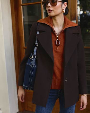 Sunshine Collared Sleeveless Vest in TOFFEE