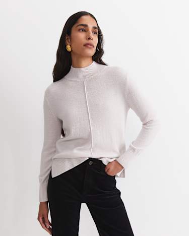 Cass Wool Sweater in CHALK