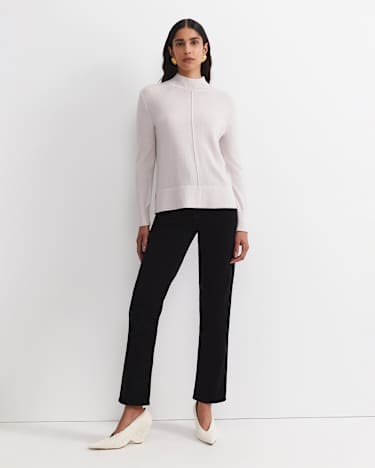 Cass Wool Sweater in CHALK