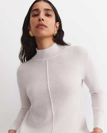 Cass Wool Sweater in CHALK