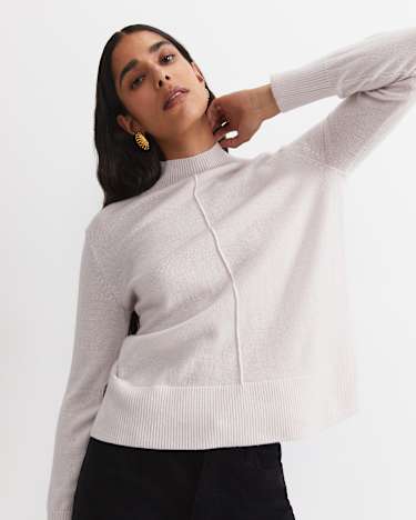 Cass Wool Sweater in CHALK