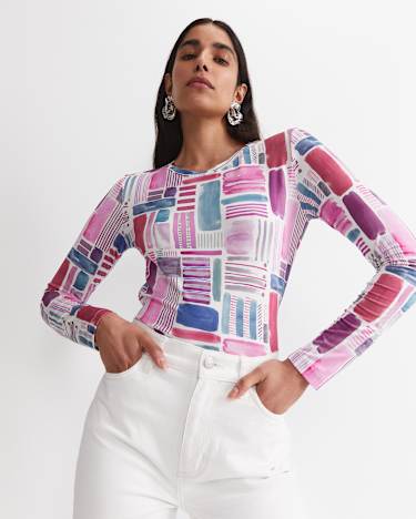 Construct Liberty Magic Tee in PINK MULTI