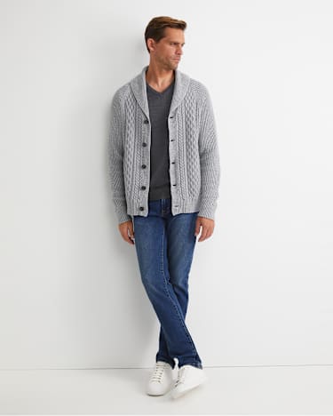 Joshua Cable Cardigan in GREY