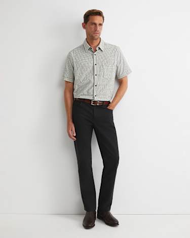 Hewson Short Sleeve Check Shirt in GREEN MULTI