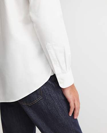 Emile Long Sleeve Dress Shirt in WHITE